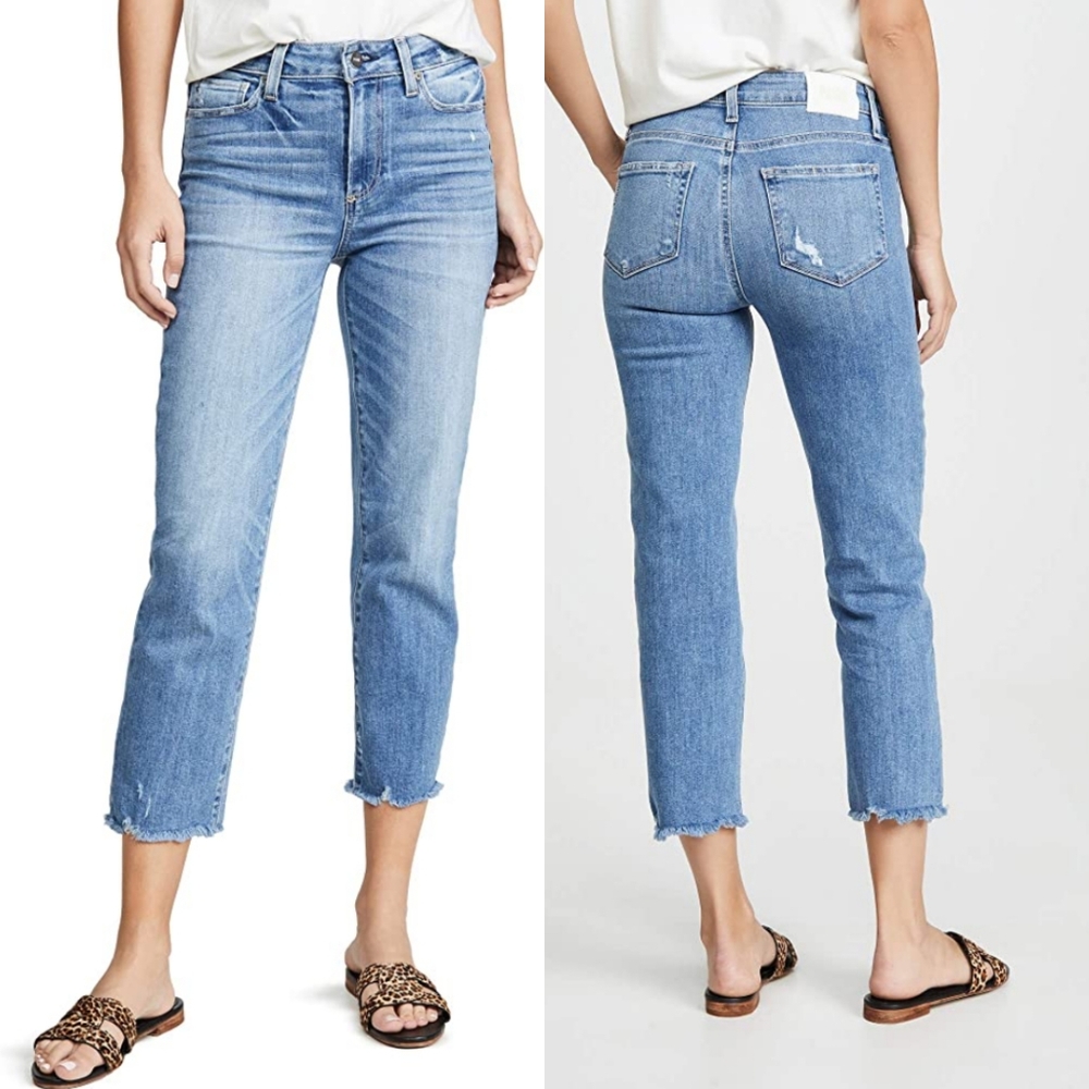 PAIGE Huxton Straight Crop Jeans Sz 31